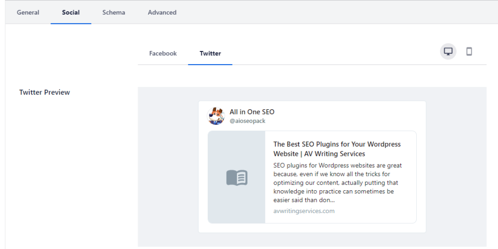 social preview