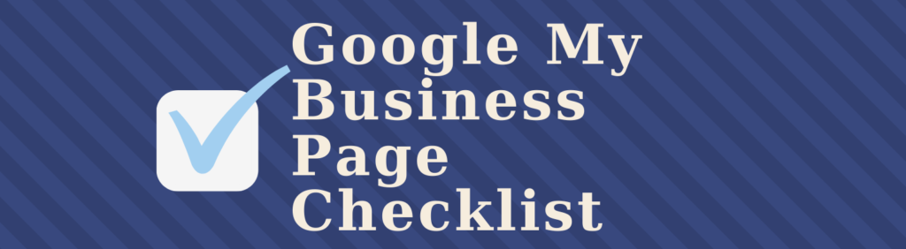 google my business page checklist