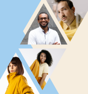 4 photos depicting 4 different people, representing different marketing personas