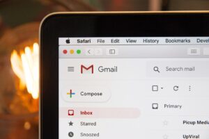 snapshot of a screen open to Gmail