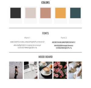 branding mood board